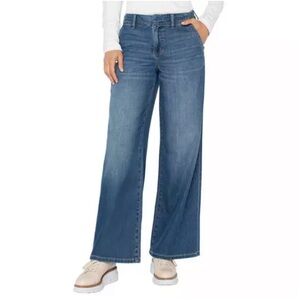 Liverpool The Weekender Wide Leg Jeans NWT Walnut Creek Size 14/32 Petite